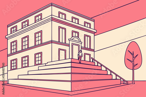 refined graceful stylized illustration - suitable for packaging