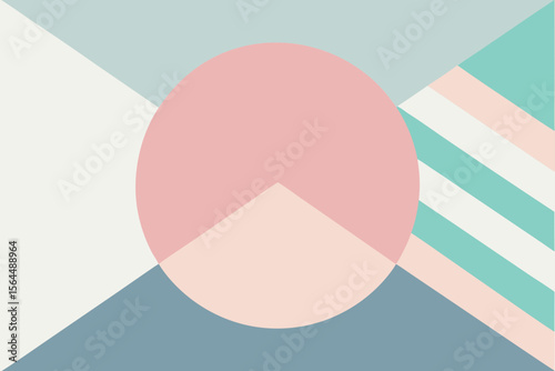 Geometric Patterns Minimalist Style Soft Pastels