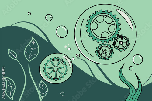 balanced refined graphic element - for marketing materials