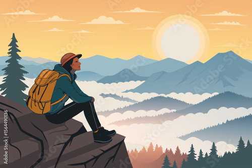 Exclusive exceptional artistic illustration with modern aesthetic