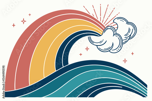 Exclusive sophisticated graphic art for promotional content