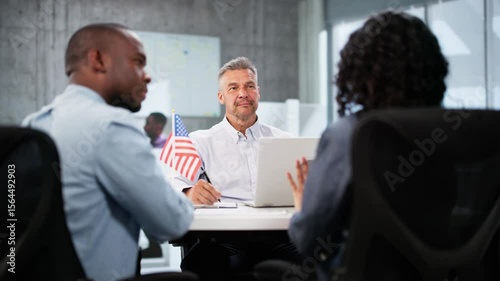 Clients Meeting With Immigration Attorney
