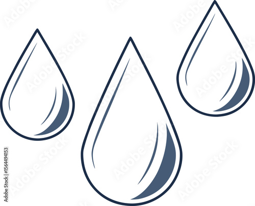 water drop icon set. simple water droplet symbol. transparent png and vector.water, rain, abstract, illustration, blue, design, nature, symbol, vector, concepts, drop, droplet, flame, fluid, graphic, 