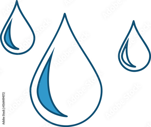 water drop icon set. simple water droplet symbol. transparent png and vector.water, rain, abstract, illustration, blue, design, nature, symbol, vector, concepts, drop, droplet, flame, fluid, graphic, 