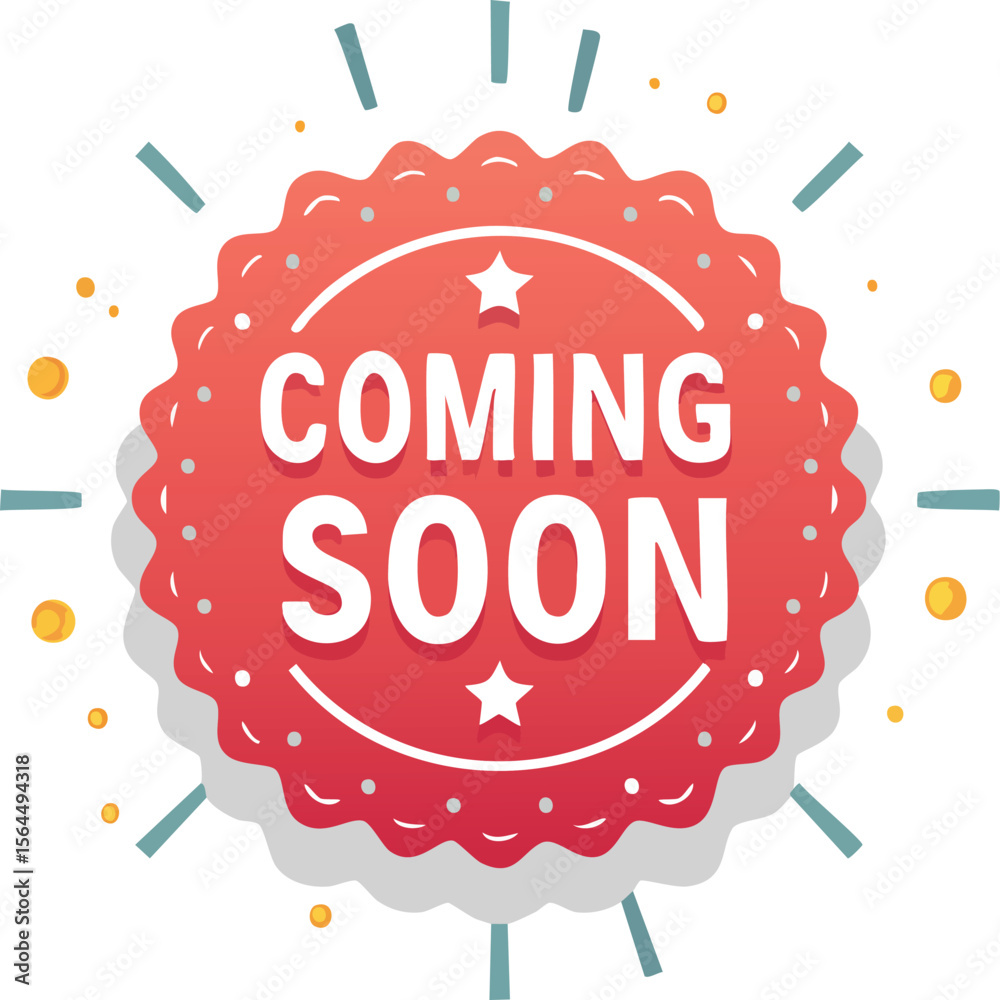 coming soon tag sticker. red label for new upcoming product. transparent png and vector.announce, badge, flag, graphic, label, overlay, poster, product, promotion, retail, ribbon, sale, shopping, 