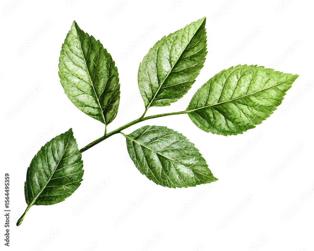 Obraz premium watercolor leaves isolated png