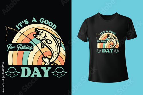 Fishing t-shirt design, Fishing vintage t-shirt , vintage fishing t-shirt graphic illustration, Fishing vector