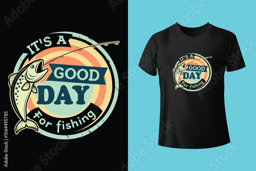 Fishing t-shirt design, Fishing vintage t-shirt , vintage fishing t-shirt graphic illustration, Fishing vector
