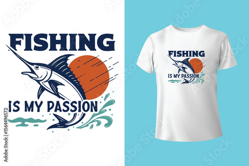 Fishing t-shirt design, Fishing vintage t-shirt , vintage fishing t-shirt graphic illustration, Fishing vector