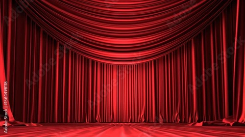 Wallpaper Mural 赤いカーテン。レッドカーテンが開く。Red curtains. Red curtains open. Torontodigital.ca