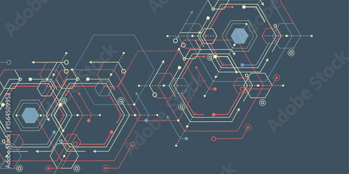Engineering ideas and innovations. Technical drawing. Technological background . Vector illustration .