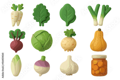 Colorful collection of vegetables including carrots and beets