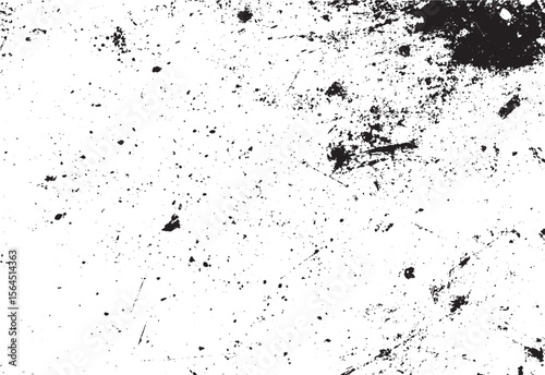 Black and white grunge frame. Distress overlay texture border. Abstract surface dust and overlay creat grunge effect. Black and white noise abstract background 