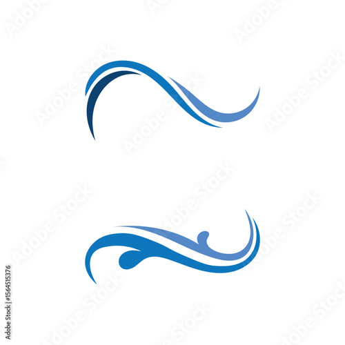 Waves beach logo and symbols template icons app