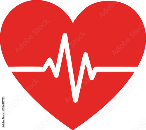 Heartbeat Pulse Medical Heart Healthcare Signal Life Line Love Vitality Icon