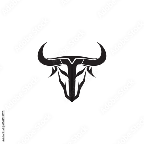 Bull horn logo and symbols template icons app vector
