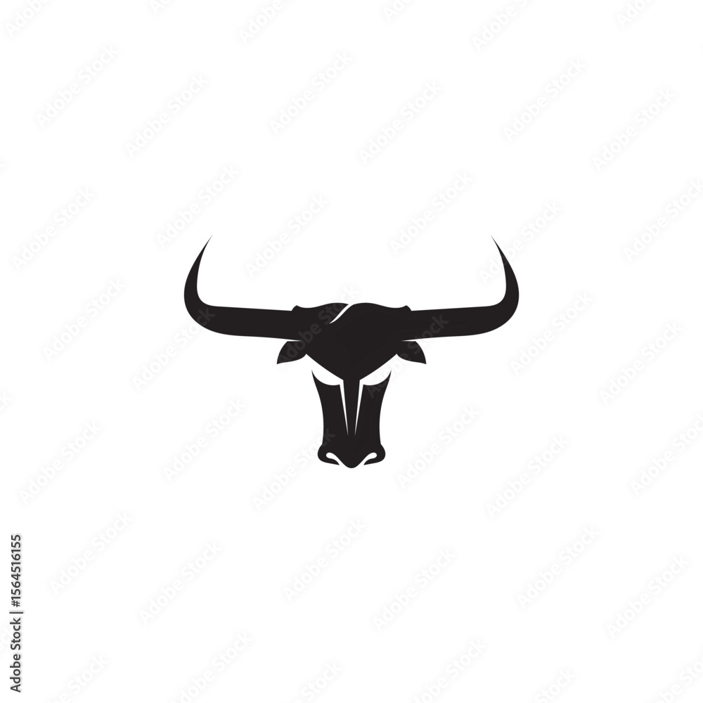 Obraz premium Bull horn logo and symbols template icons app vector