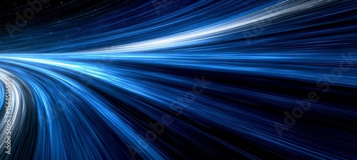 Speed light effect. Space warp time travel teleport. Generative AI technology.	
