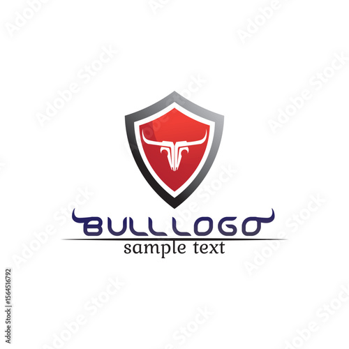 Free Download Bull horn logo and symbols template icons app vector - GFXLoad
