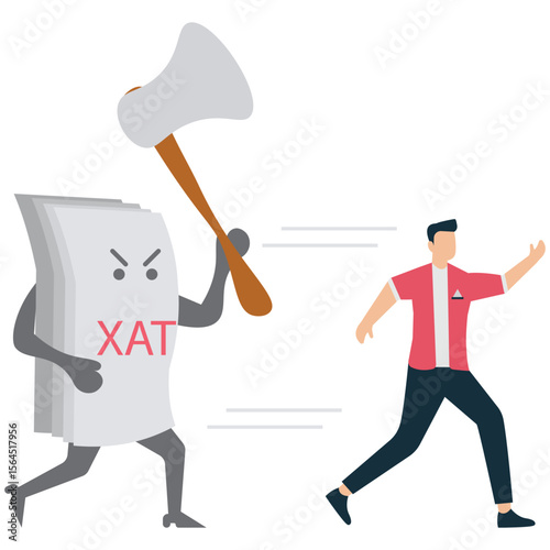Businessman Trying to Escape Tax Obligations