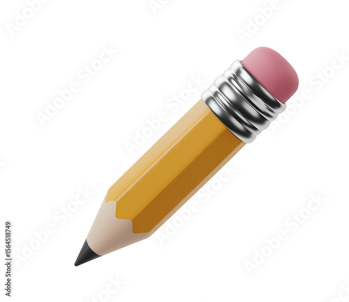 Elevate Your Designs with a Stunning 3D Rendered Pencil Captivating Focus on Details and Textures A Perfect Resource for Creative Projects and Graphic Design Needs