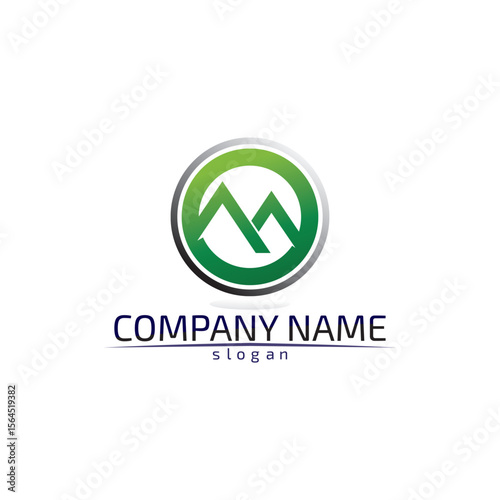 Mountain nature landscape  logo and symbols  icons template vector