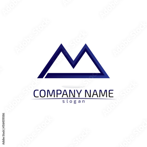 Mountain nature landscape  logo and symbols  icons template vector