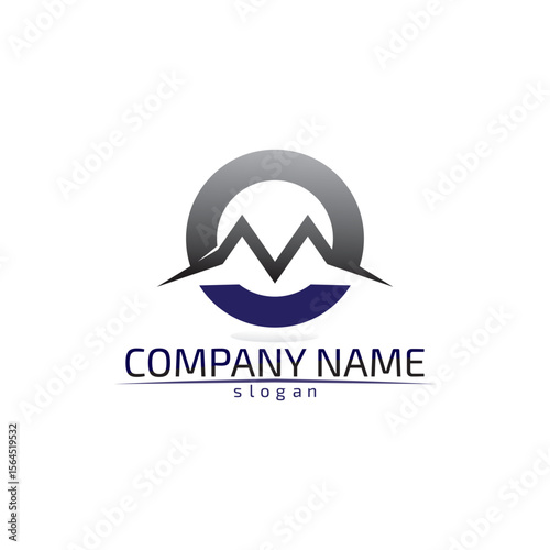Mountain nature landscape  logo and symbols  icons template vector