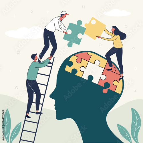 Collaborative Problem Solving Teamwork for Mental Wellness