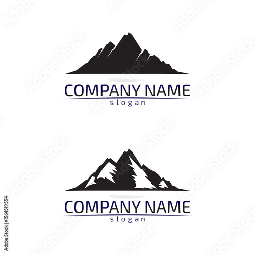 Mountain nature landscape  logo and symbols  icons template vector