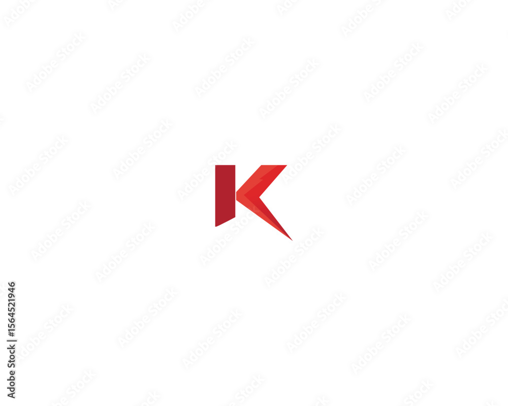 Obraz premium k letter k logo design and vector
