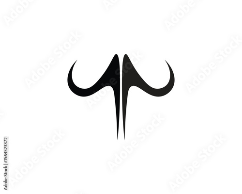 Bull horn logo and symbols template icons app