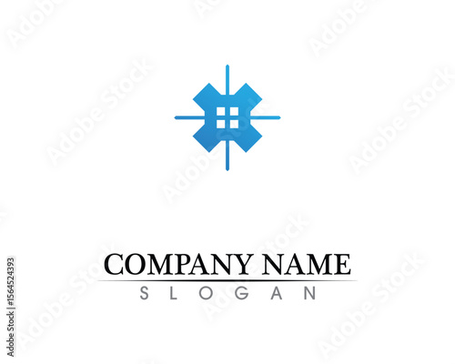 Real estate and home buildings logo icons template