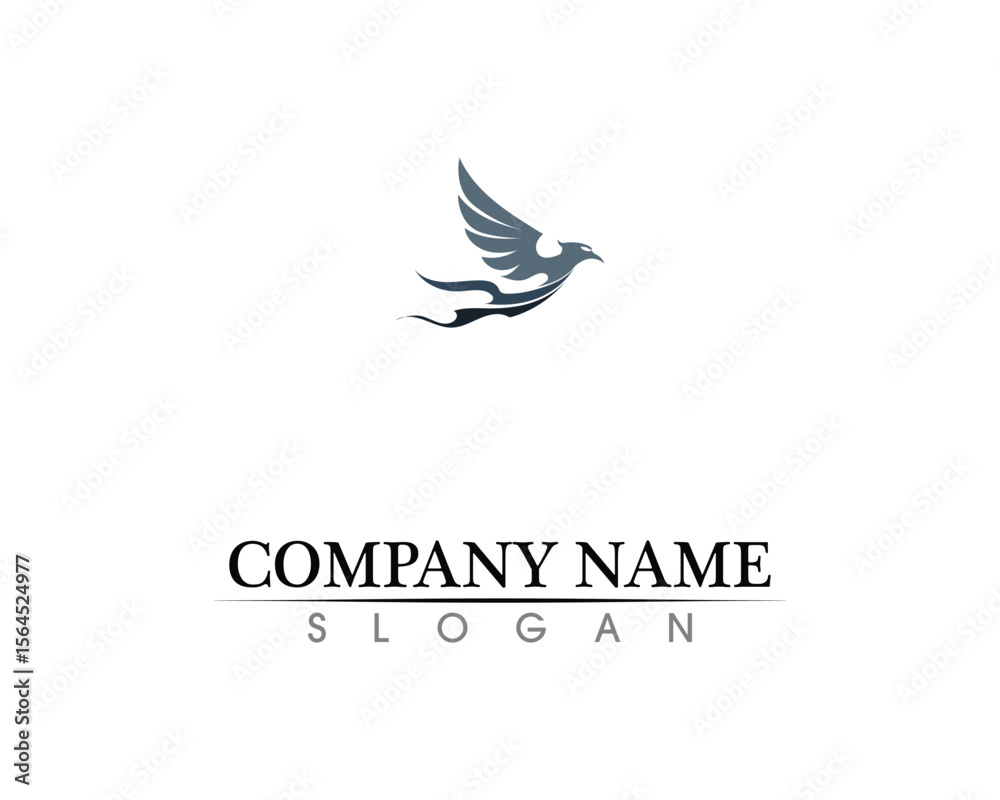 Obraz premium Falcon Wing Logo Template vector icon design