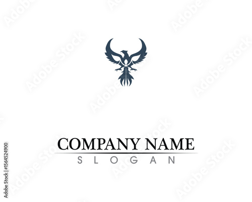 Falcon Wing Logo Template vector icon design