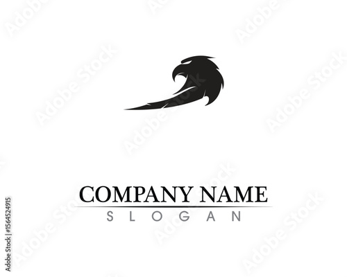 Falcon Wing Logo Template vector icon design