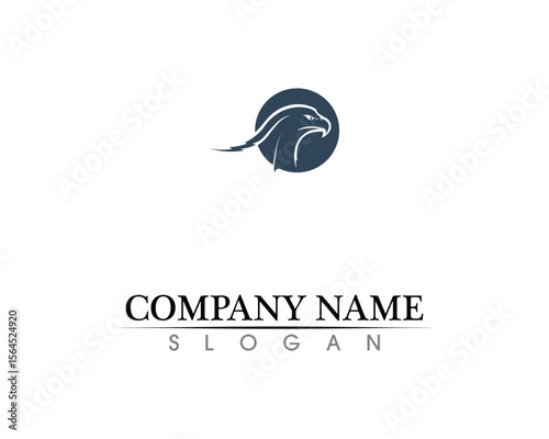 Falcon Wing Logo Template vector icon design