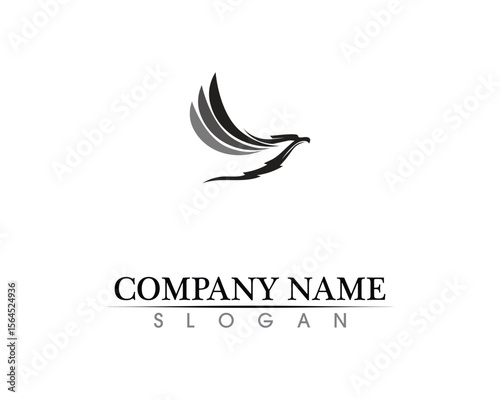Falcon Wing Logo Template vector icon design