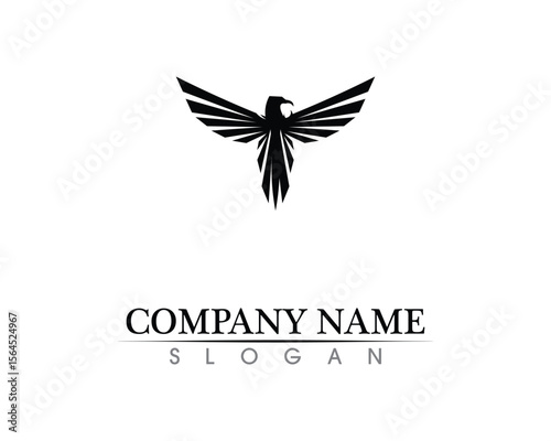 Falcon Wing Logo Template vector icon design