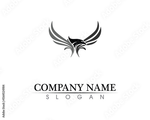 Falcon Wing Logo Template vector icon design