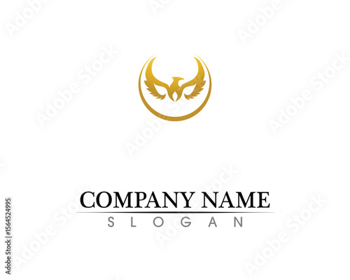 Falcon Wing Logo Template vector icon design
