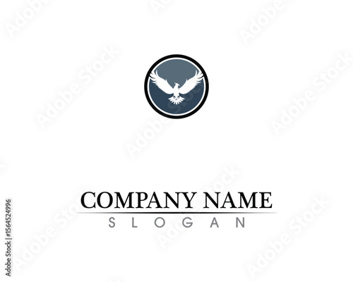 Falcon Wing Logo Template vector icon design