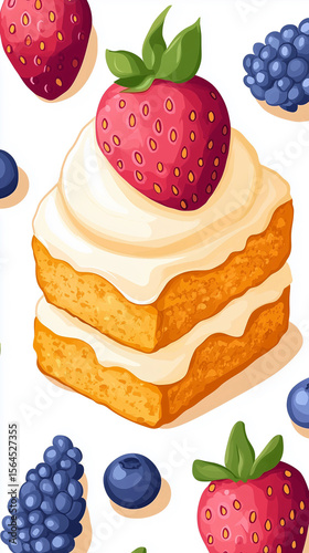 Vertical image with cake for mobile device wallpaper