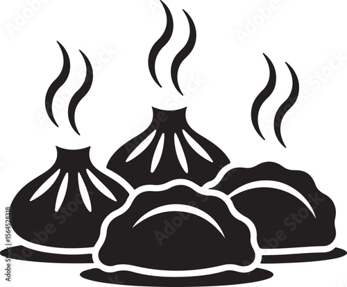 Dumplings (including Chinese, Japanese, and European varieties) silhouette