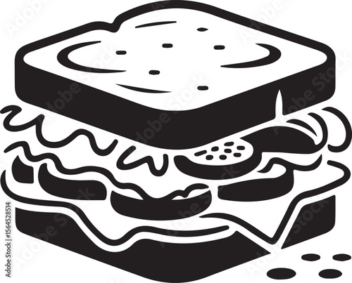 Sandwiches silhouette