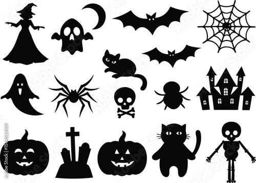 set of halloween icons