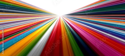 Colorful light speed motion burst effect. Future time teleport. Generative AI technology.	
