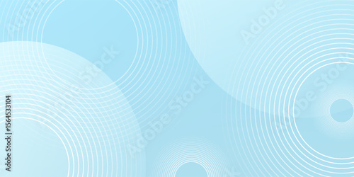 Modern abstract background, blue white gradations, circle effect,shape memphis, trendy , vector