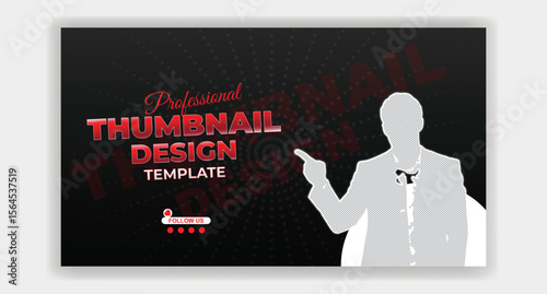 Thumbnail design web banner concept template
