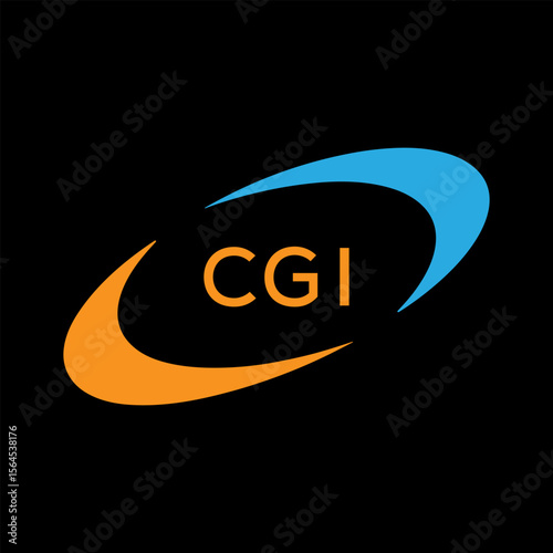 Dynamic Tech Logo Design with CGI Letters and Abstract Motion Elements – Modern Business Identity .CGI Letter Logo.
